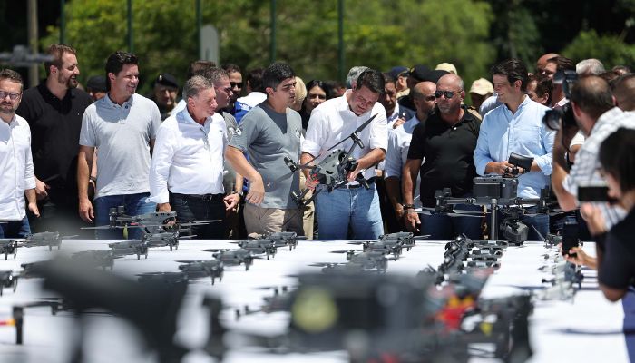  Ratinho Junior entrega 243 drones para monitoramento aéreo das forças de segurança do Paraná